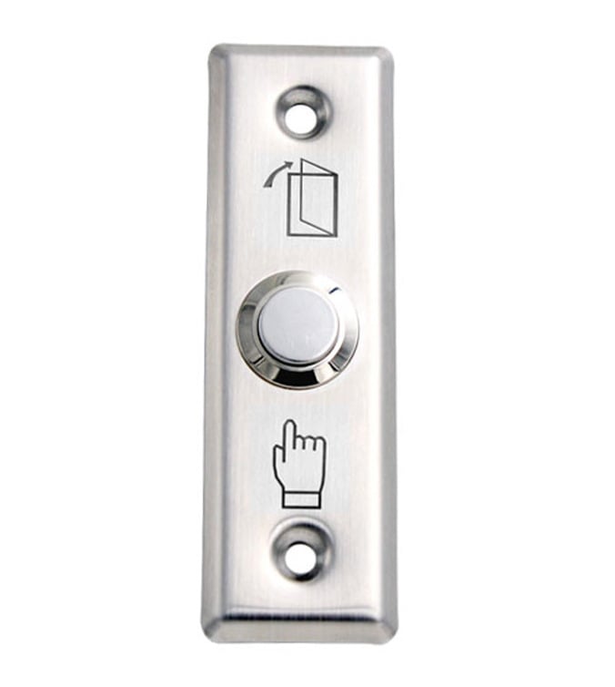 Buton de iesire, montaj ingropat, din otel inoxidabil, NO/COM, SECUKEY Cbutton 1