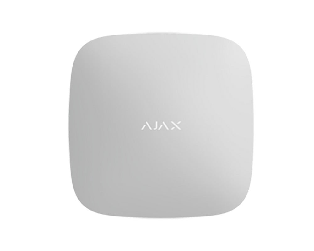 Centrala alarma wireless, 2xSIM, 3G/2G, Ethernet, Wi-Fi, 868 MHz, alba, AJAX HUB PLUS WH