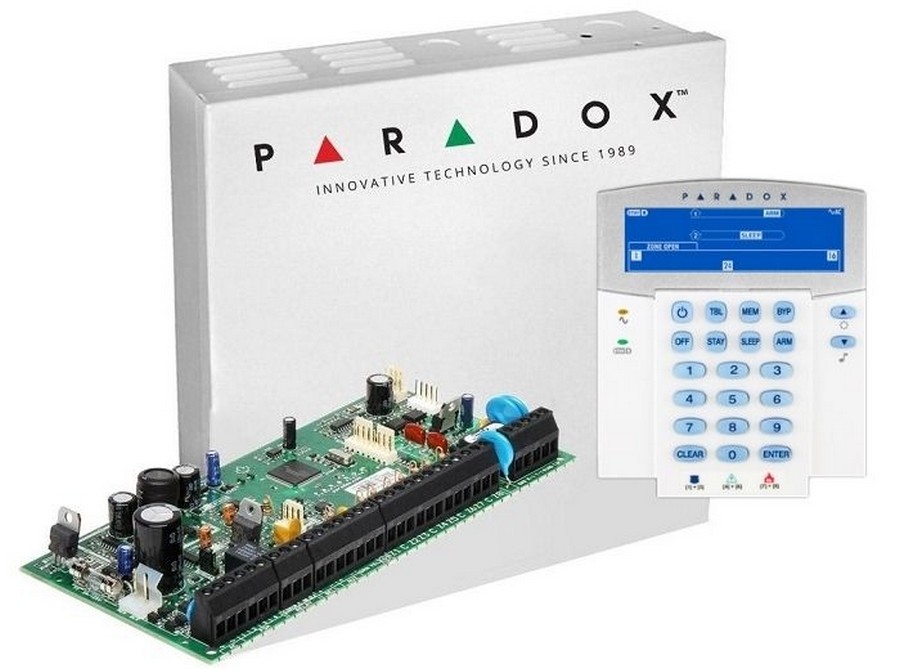 Centrala de alarma Paradox Spectra 6000 si tastatura K35, SP6000-K35