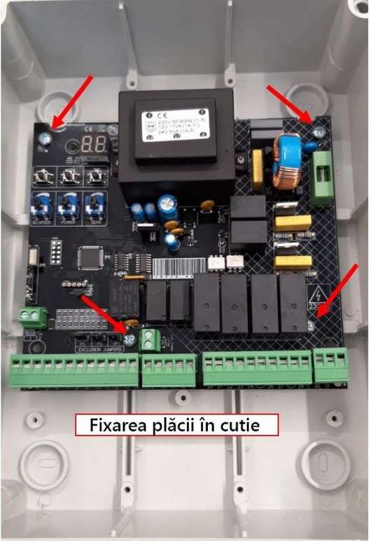 [RESIGILAT] Centrala de comanda automatizare batanta 230V 2 canate LINO-BOARD-R1