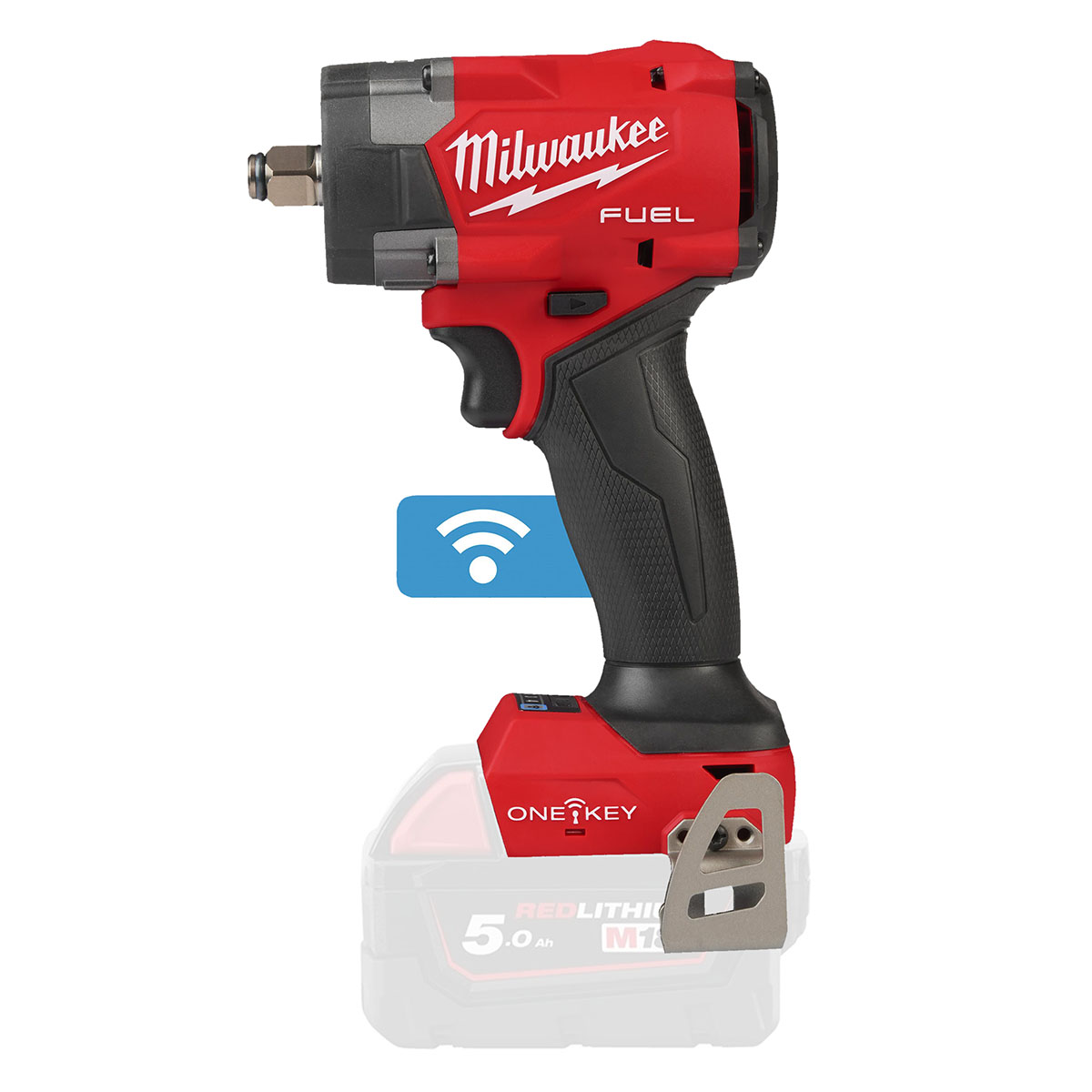 Cheie de impact Milwaukee M18 ONEFIW2FC12-0X, 1/2 inch, Torque-Sense, cuplu 67-203 Nm, ONE-KEY, fara acumulator, 4933493412