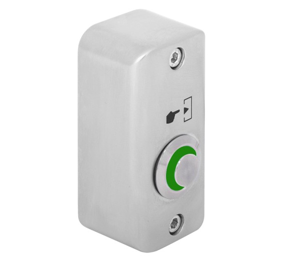 Buton de iesire aplicabil din aliaj de zinc cu LED de semnalizare verde, SMB-S001(LED)-gn