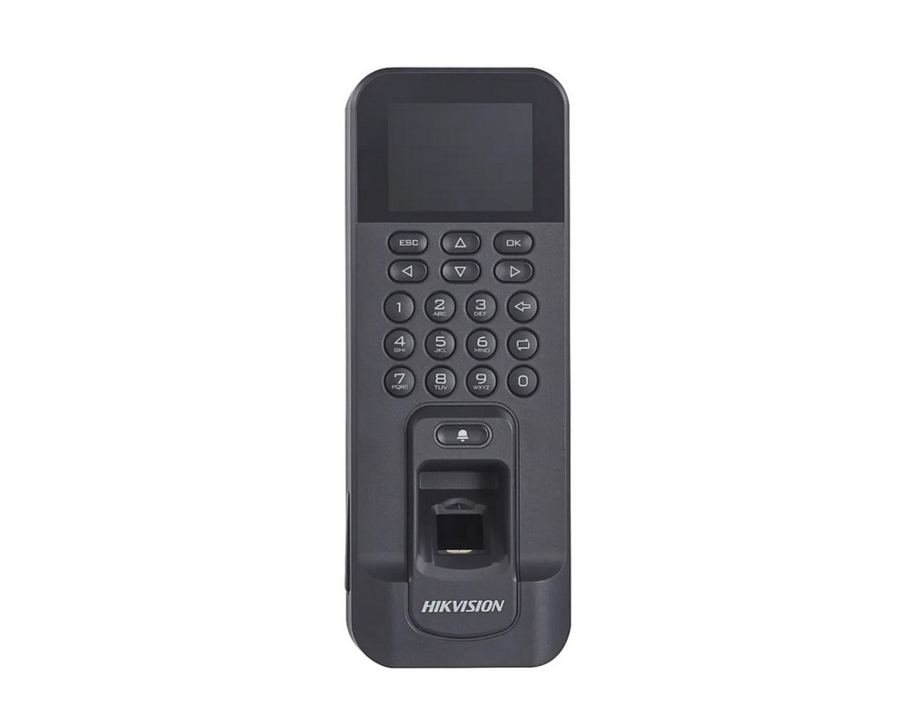 Control acces TCP/IP cu cititor de amprenta si card Mifare, USB, WIFI, RS485, Wiegand, Hikvision, DS-K1T804AMF