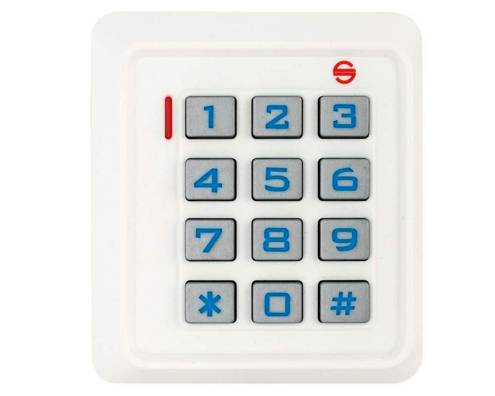 Controler acces standalone, card RFID 125 kHz, PIN, tastatura iluminata, wiegand 26 in/out, alb, Silin, SK-30EM-W