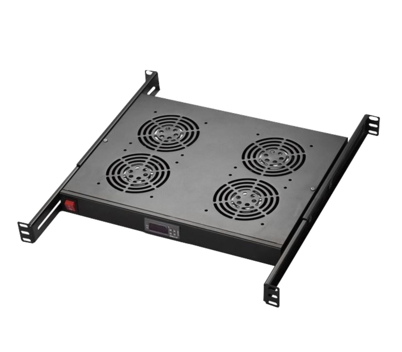 Cooler cu patru ventilatoare si termostat pentru rack, Safer RACKFAN4