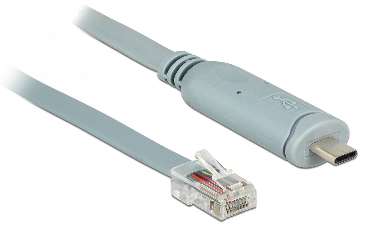 Cablu USB-C la RS232 / RJ45, lungime 5m, Delock-9892