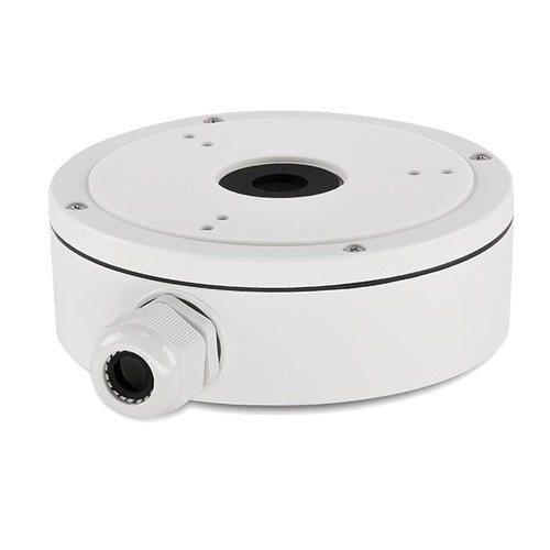 Doza de conexiuni, rotunda, aluminiu, pentru camerele de tip DOME Hikvision, DS-1280ZJ-M