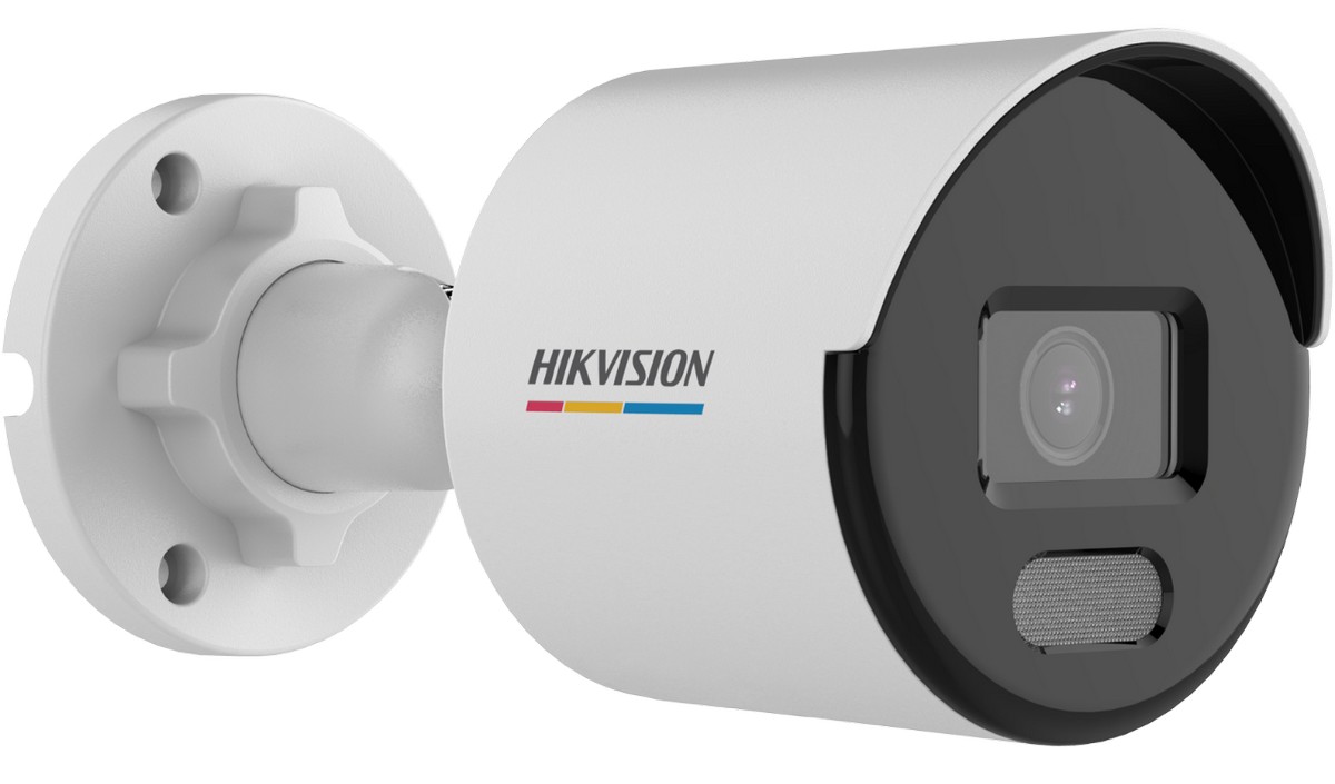 Camera IP de exterior, 5MP 2K, ColorVu, LED alb 30m, 2.8 mm, PoE, Hikvision DS-2CD1057G0-L-28C