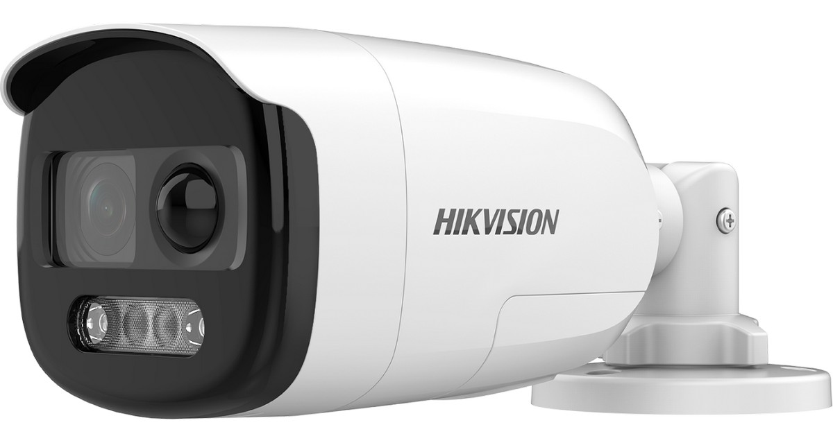 Camera TurboHD cu Alarma si senzor PIR, 2MP Full HD, LED 40m, 2.8mm, Microfon si Sirena, Hikvision DS-2CE12DF3T-PIRXOS-2.8