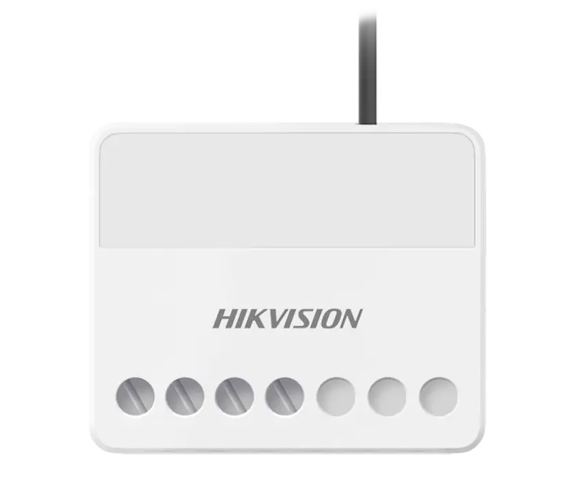 Modul releu Wall Switch wireless Hikvision, NO/NC, LED, 868 MHz, RF 1600 m, DS-PM1-O1H-WE