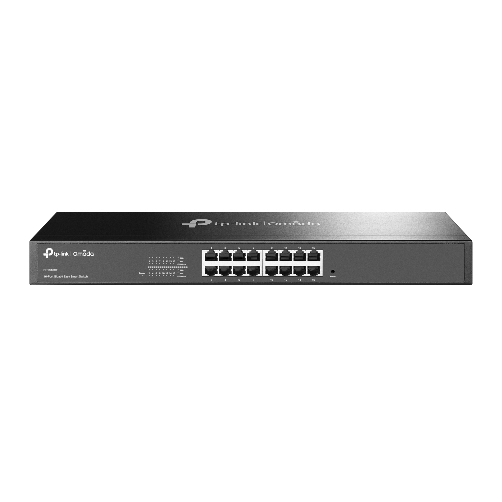 Switch 16 Porturi Gigabit Tp-Link Omada, 32 Gbps, VLAN, QoS, DS1016GE