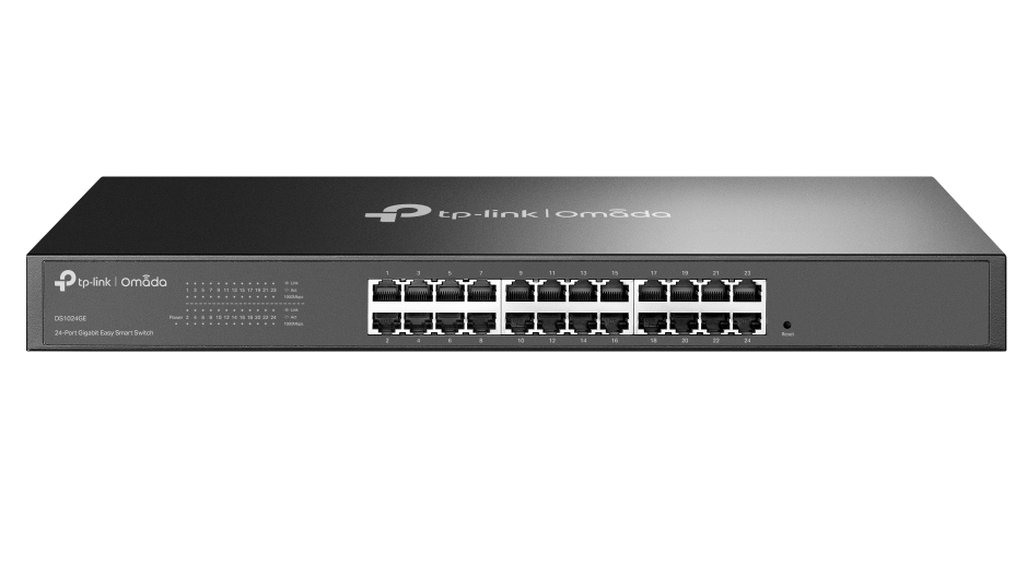 Switch Tp-Link Omada DS1024GE, 24x porturi Gb RJ45, VLAN, plug and  play, consum redus de energie