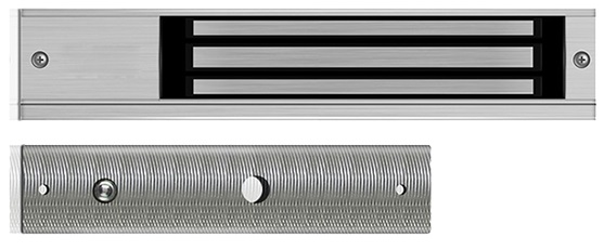 Electromagnet pentru control acces, forta de retentie 280kgf, 12v sau 24v, Zinc, Placa inclusa, Secukey cLock 3