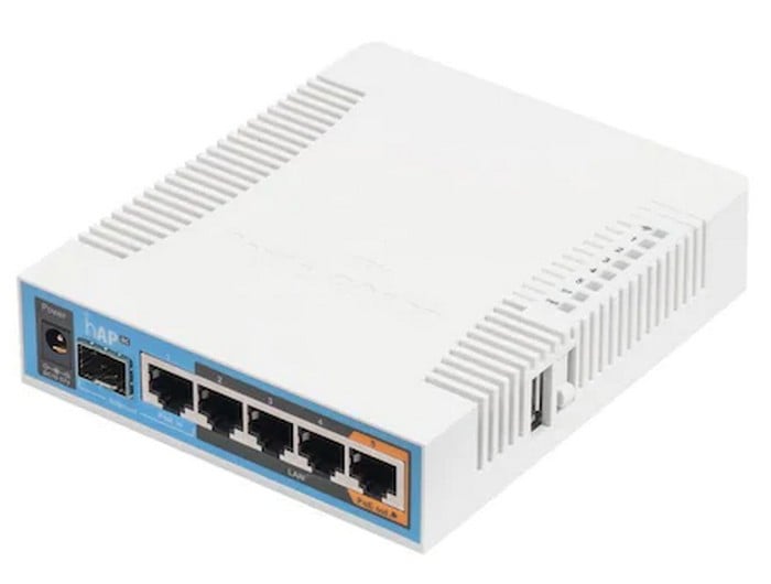 Router Wireless RB962UIGS-5HACT2HNT, dual band, 2.4GHz si 5GHz, 5 porturi Gigabit, PoE pasiv, USB pentru modem 3G/4G