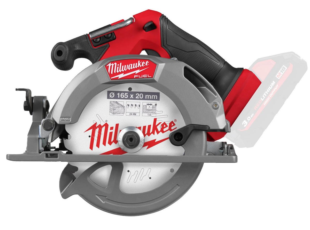 Fierastrau circular Milwaukee M18 FCS552, 18V, disc 165mm, 6000 RPM, inclinare 50 grade, fara acumulator, 4933493587