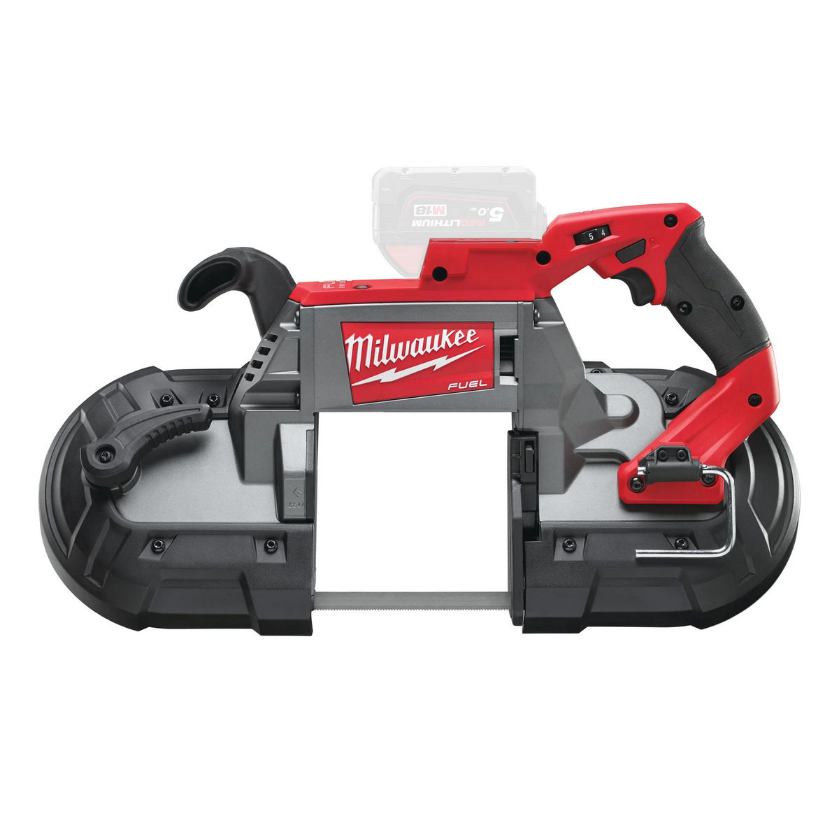 Fierastrau cu banda pentru metal Milwaukee M18 CBS125-0, 125x125mm, 0-116 m/min, sistem FUEL, fara acumulator, 4933447150