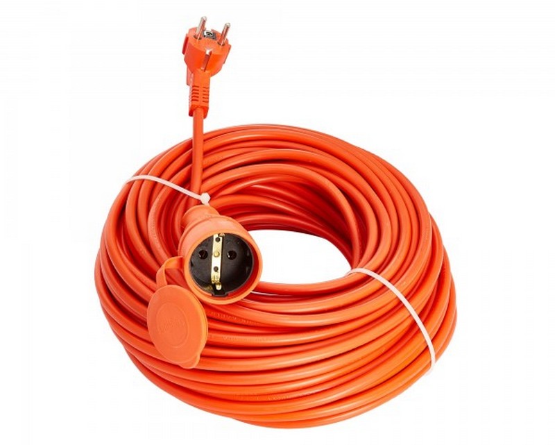 Cablu cupru 3 x 1,5, 10M, cu stecher si cupla, FS-UK1015