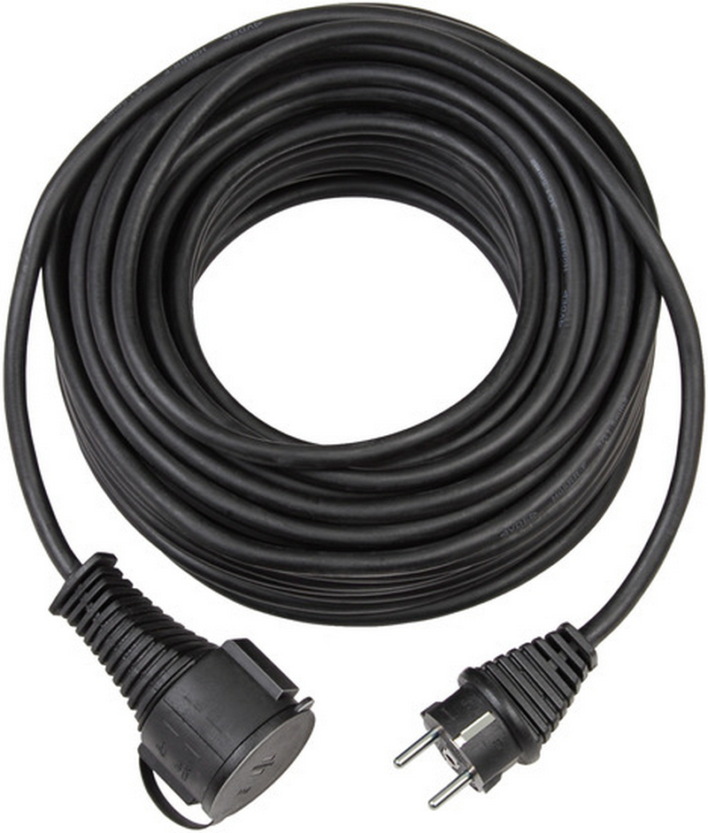 Cablu cupru 3 x 2.5, 10M, cu stecher si cupla, negru, FS-UK1025