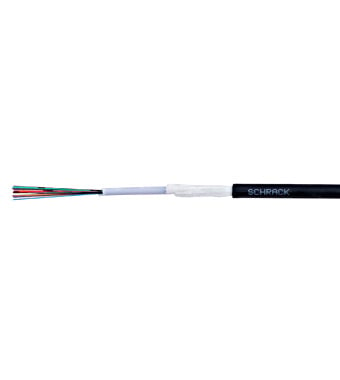 Fibra optica 8 fibre, singlemode,LSZH, B2ca, negru, 9 mm, protectie rozatoare, 1500N, HSGAIBH089X100