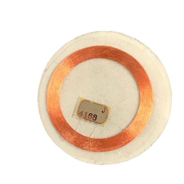 Eticheta autoadeziva cu CIP RFID EM4100 pe 125KHz, 0.6mm, alb, IDT-3000EM