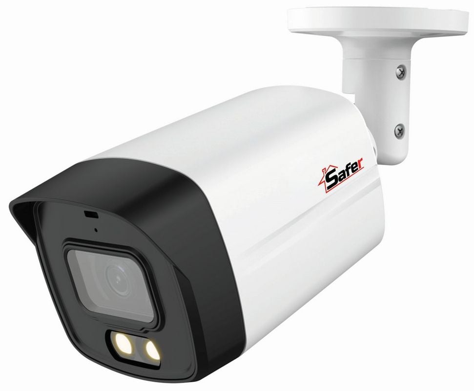 [RESIGILAT] Camera de supraveghere STARLIGHT, Full HD 2MP, 2.8 mm, Full Color LED 40 metri, Microfon, IP67, Safer SAF-BP2MP40F28-A-LED-R