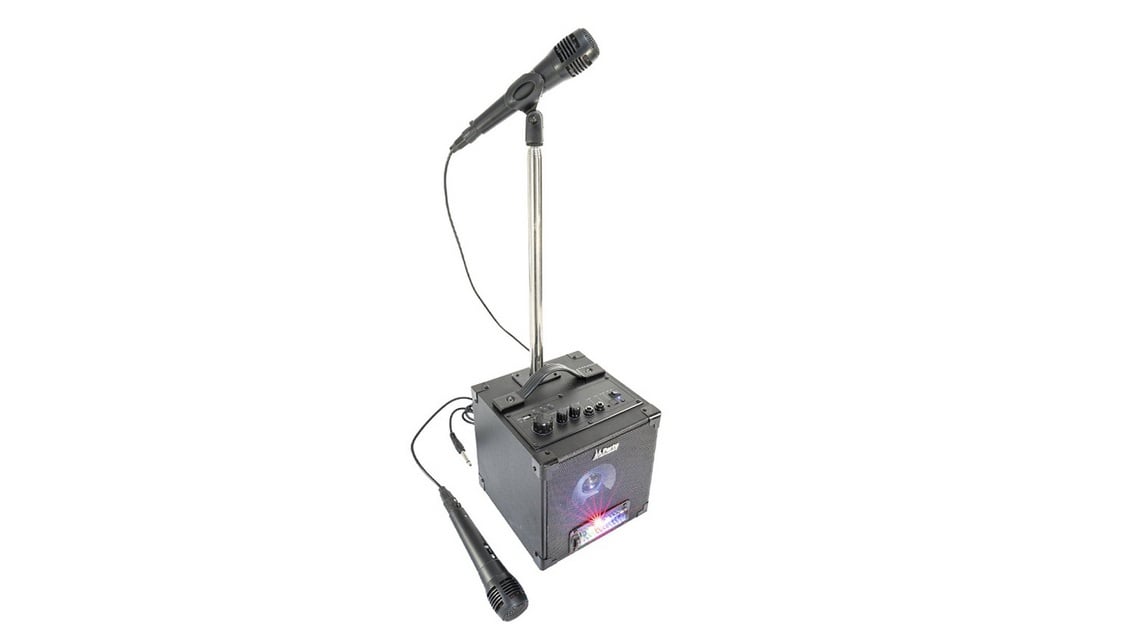 Set Karaoke, boxa activa, 2 microfoane, Bluetooth5.0, USB, card TF, AUX, 5Vdc, PARTY-SINGTOG