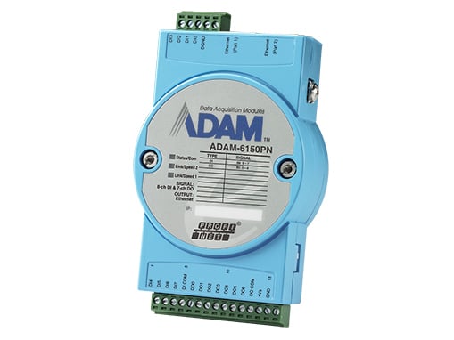 Modul Ethernet, ADVANTECH ADAM-6150PN, 2 conectori RJ45, 8 canale, protectie 2500VDC