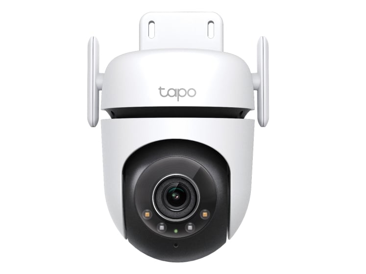 Camera de supraveghere IP Wi-Fi, Tp-Link Tapo C520WS, 2K QHD, 4MP, PT, iluminare duala, functii detectie AI, audio bidirectional, slot card microSD, alarma, IP66