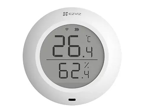 Senzor de temperatura si umiditate Ezviz Hikvision CS-T51C, ecran 1.8