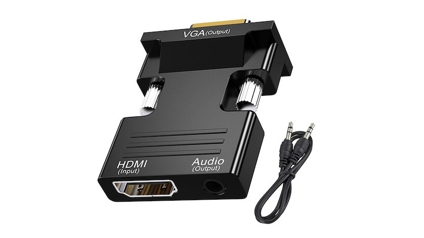 Adaptor HDMI-VGA, Jack3.5mm, rezolutie 1080P, Safer DACT-2534-HDMI-VGA, negru