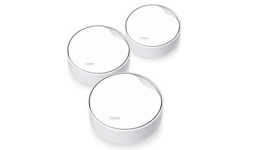 Sistem Wi-Fi 6 Mesh PoE, Tp-Link DECO X50-POE(3-PACK), 2402Mbps, 574Mbps, 5GHz, 2.4GHz, 2 porturi, 3 bucati