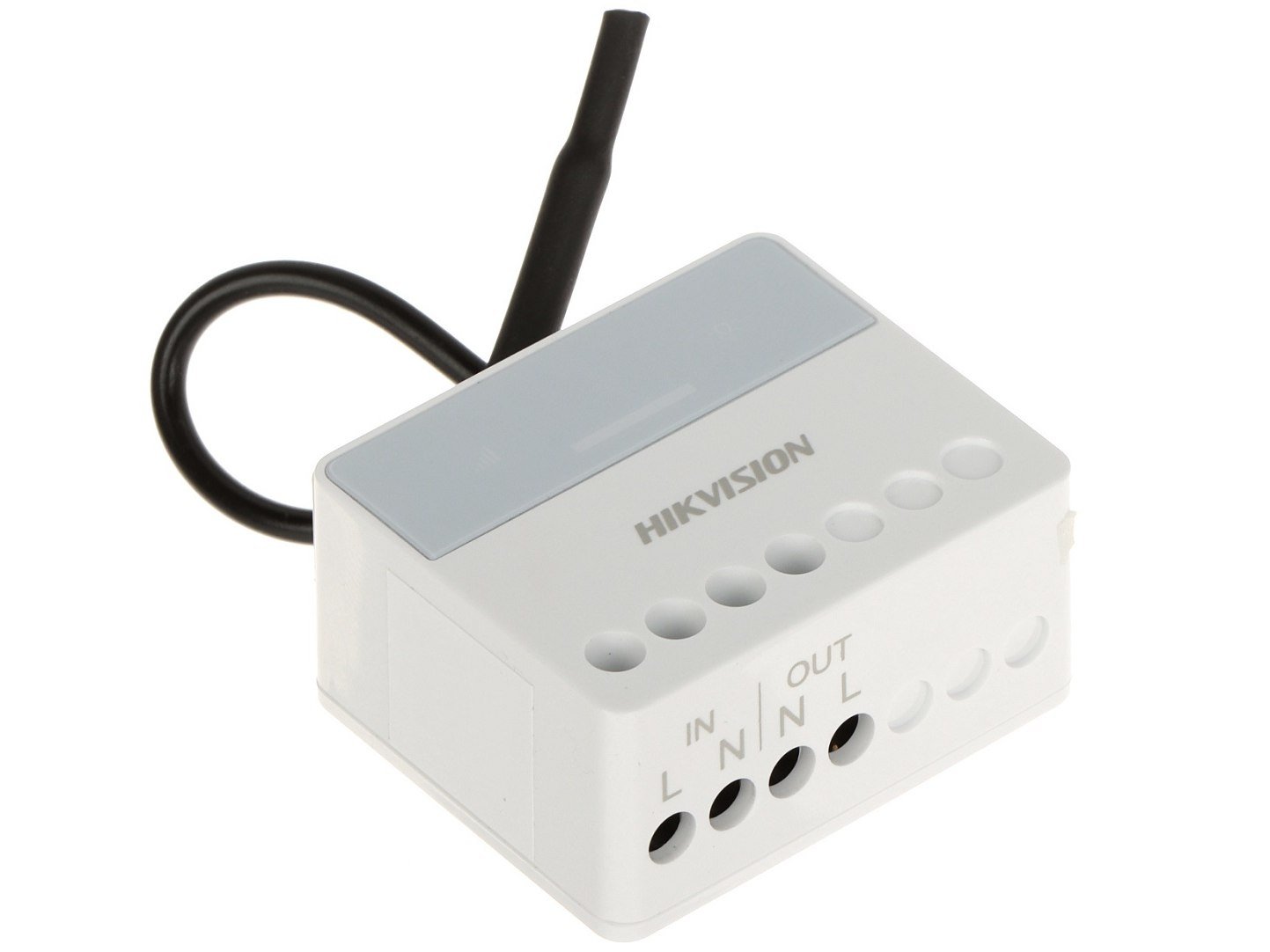 Modul releu Wall Switch wireless Hikvision, NO/NC, LED, 868 MHz, RF 1600 m, DS-PM1-O1H-WE