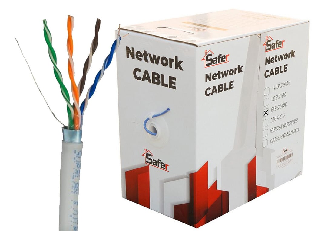 [RESIGILAT] Cablu de retea FTP CAT5e, 305m, Conductor din Cupru OFC, puritate 100%, GRI, FTP5E-300-BC-R