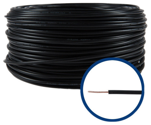 Conductor FY 2,5 mm², solid, 100 m, FFY2.5-NEGRU