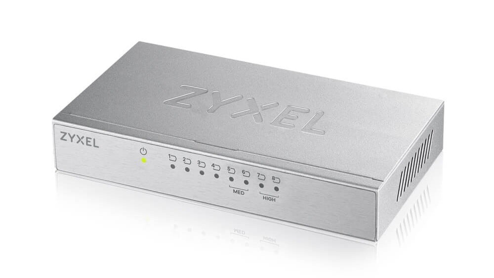 Switch Zyxel GS-108BV3-EU0101F, 8 porturi, viteza pana la 2000Mbps, putere 3W