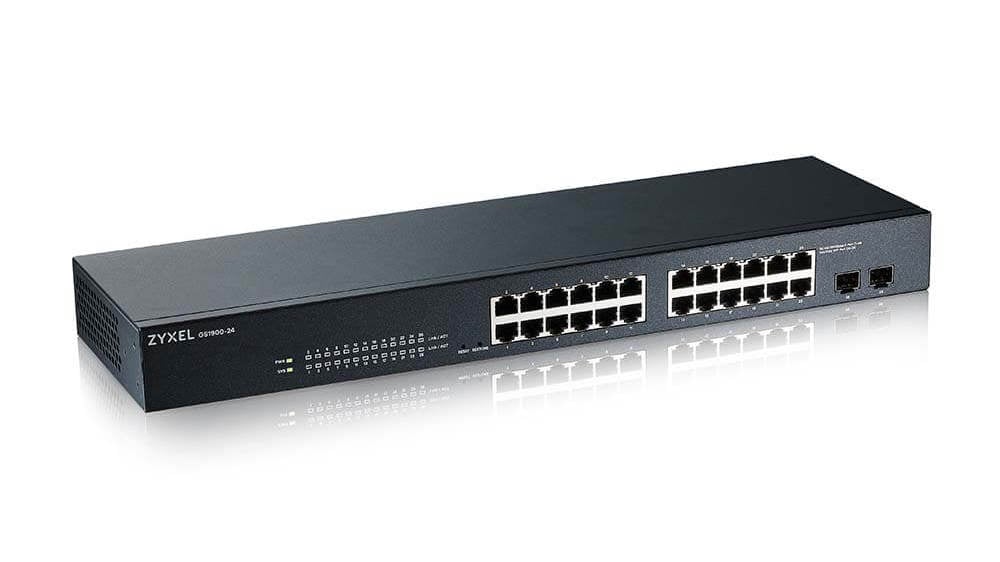 Switch Zyxel GS1900-24-EU1020F, 24 porturi, 100/1000 Mbps, smart management