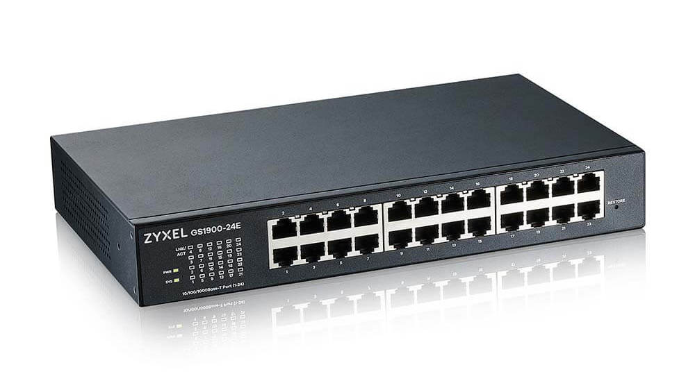 Switch Zyxel GS1900-24E-EU0103F, 24 porturi, 100/1000Mbps, smart management