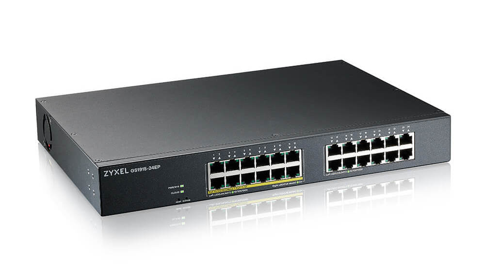 Switch Zyxel GS1915-24EP-EU0101F, PoE 130W, 24 porturi 100/1000Mbps, smart management