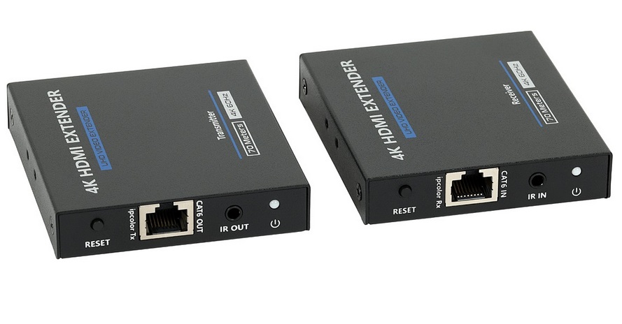 Extender semnal HDMI prin cablu FTP/UTP H3644, 4K 50 FPS, 18Gbps, Senzor IR