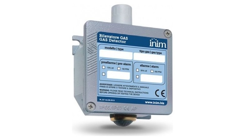 Detector gaz metan Inim ING700S-LE, senzor electrochimic, catalitic si cu semiconductori, conexiune PC si smartphone, IP55