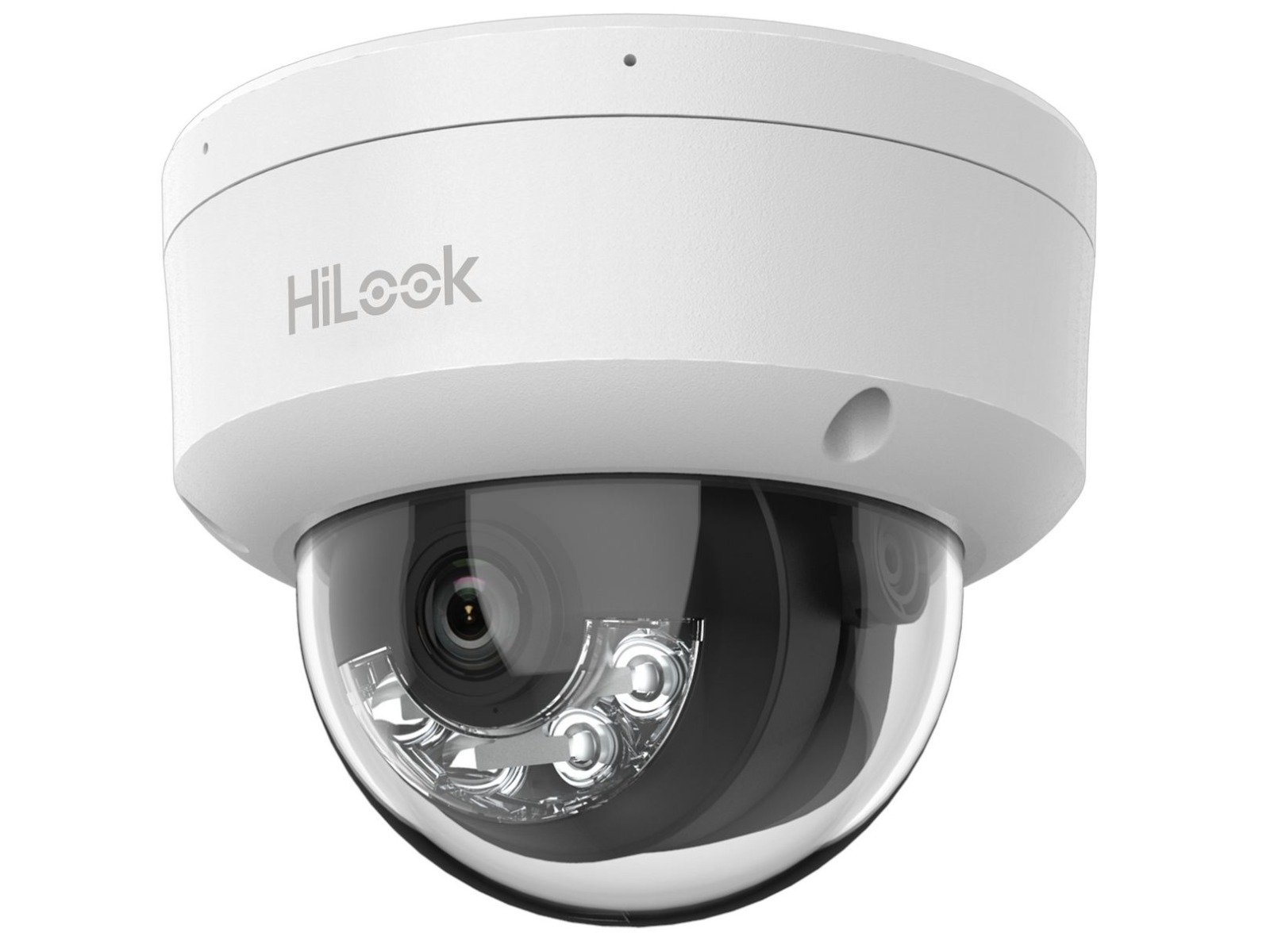 Camera supraveghere IP Hikvision HiLook IPC-D180HA-LU, 8MP, iluminare duala 30m, 2.8mm, microfon, PoE, IP67