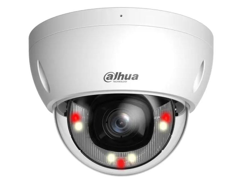 Camera de supraveghere IP dome, 4 MP, IR 30 m, 2.8 mm, WizSense, microfon incorporat, Dahua, IPC-HDBW2449E-S-IL-0280B