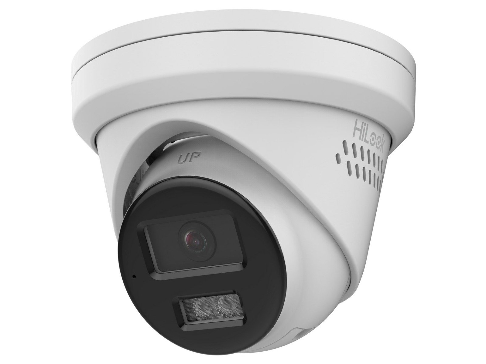 Camera supraveghere IP Hikvision HiLook IPC-T280HAP-LUF/SL, Smart Hybrid Light, 8MP, iluminare duala 30m, 2.8mm, microfon, difuzor, alarma sonora si luminoasa, slot card microSD, PoE, IP67