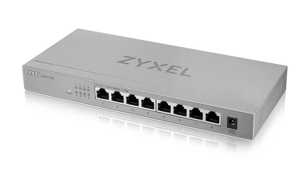 Switch Zyxel MG-108-ZZ0101F, 8 porturi 2.5GbE, putere 12W