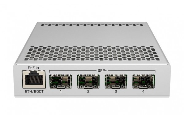 Switch SFP MikroTik CRS305-1G-4S+IN, 10 Gbps / Port Alimentare PoE, RouterOS / SwOS