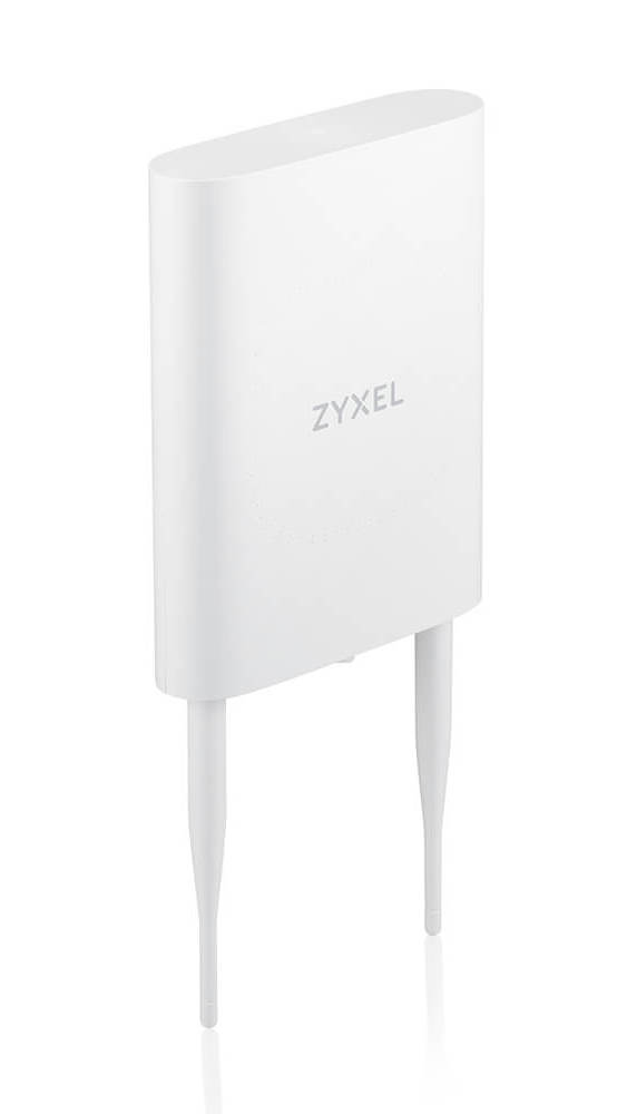 Access point Zyxel NWA55AXE-EU0102F, exterior, Wi-Fi-6, dual-radio 2.4GHz, 5GHz, 1 port 10/100/1000Mbps, PoE 16W, management Nebula cloud