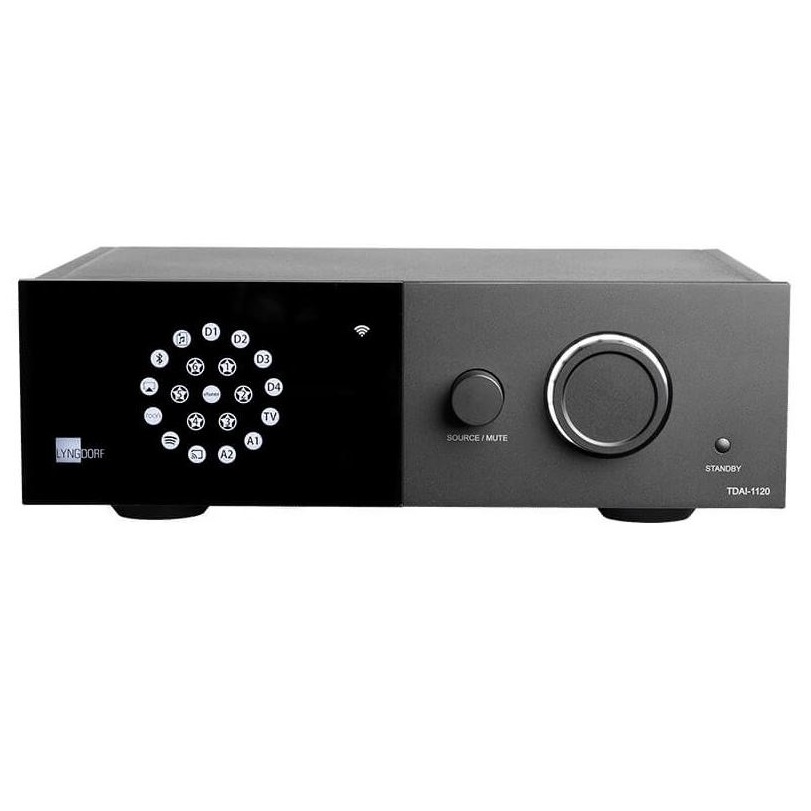 Amplificator stereo, 2 boxe x 120W RMS/ 2x 60W RMS, 4 ohm/8 ohm, HDMI, Coaxial, Wi-Fi, Bluetooth, Lyngdorf PAC-TDAI1120-2XCS-1