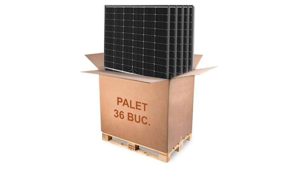 Palet 36 panouri solare fotovoltaice monocristaline Longi LR5-54HTH-430M-BKFR, 430W, 22.5%, IP68