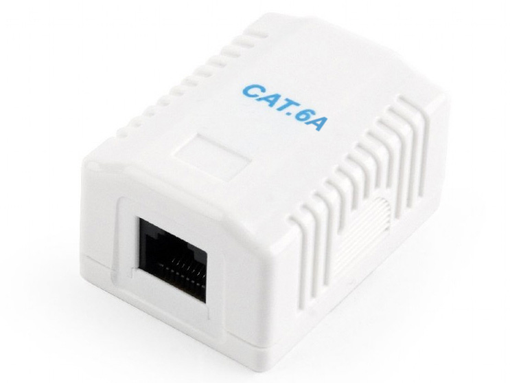 Priza aplicata UTP CAT6A, 1 port, ABS, Safer SAF-SINGLEPORT-6A