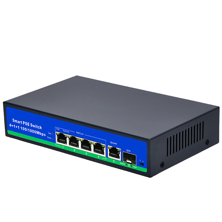 Switch PoE SMART 4 porturi 100/1000mbps 78W + PORT SFP SWGB-4POE78WSFP